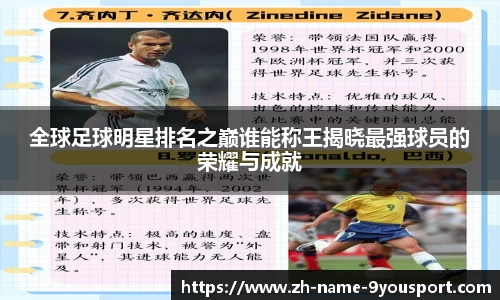全球足球明星排名之巅谁能称王揭晓最强球员的荣耀与成就